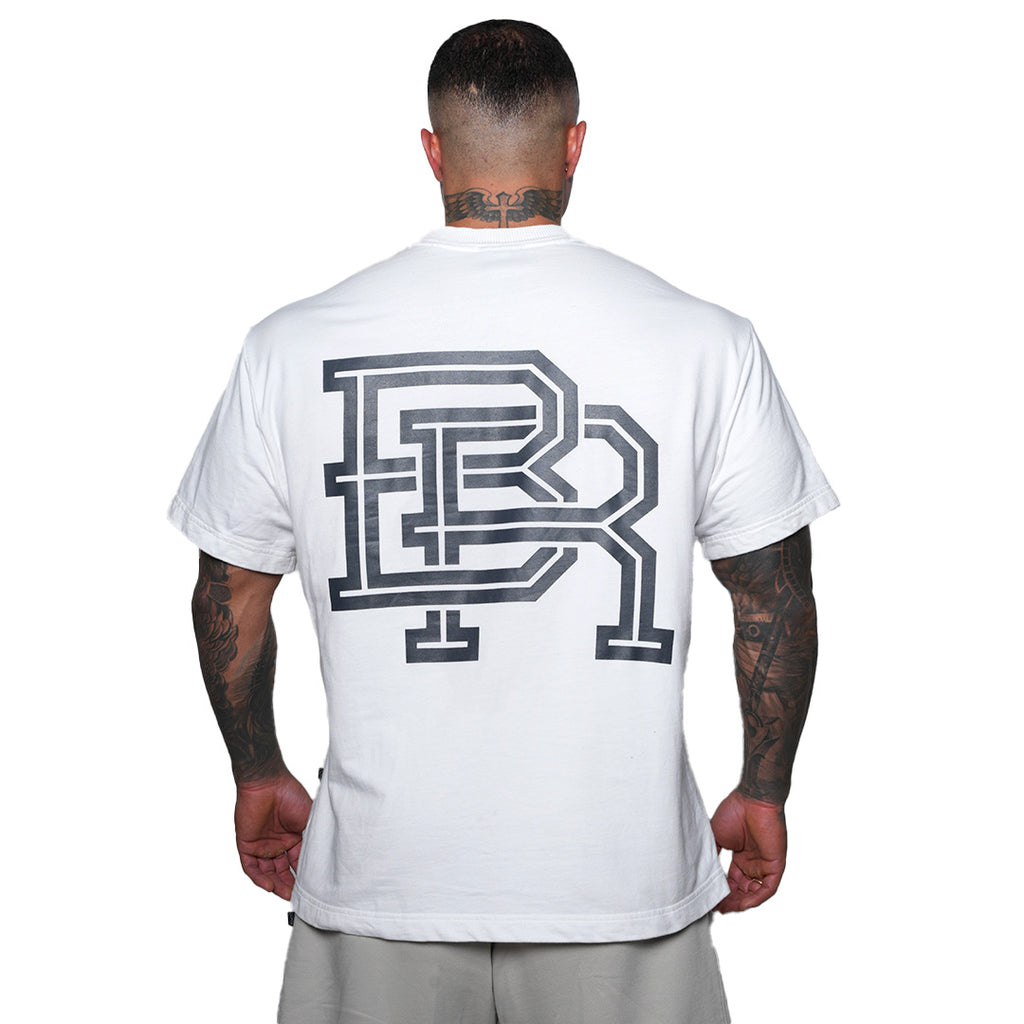 Camiseta Box Logo Classic Blanca Burda