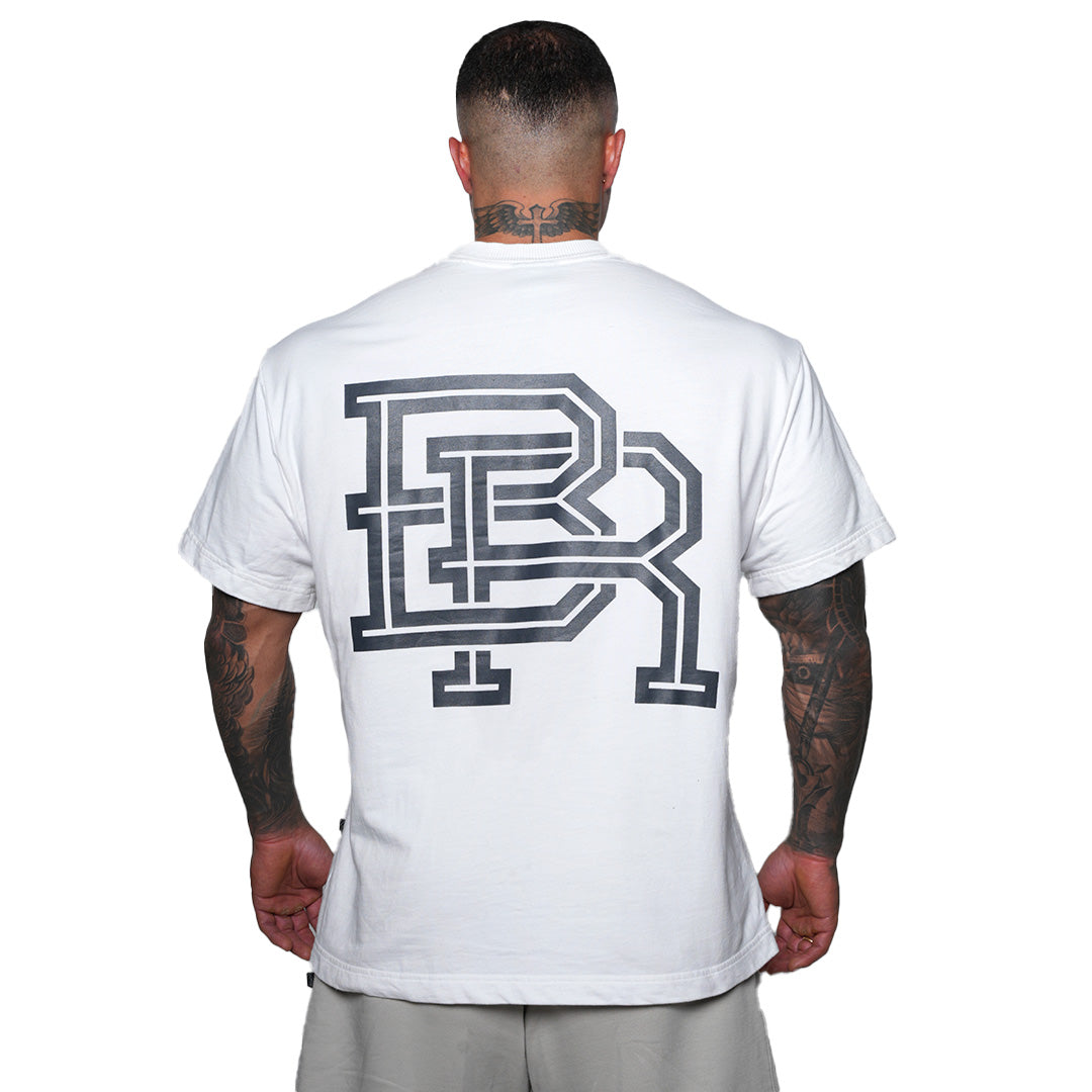 Camiseta Box Logo Classic Blanca Burda