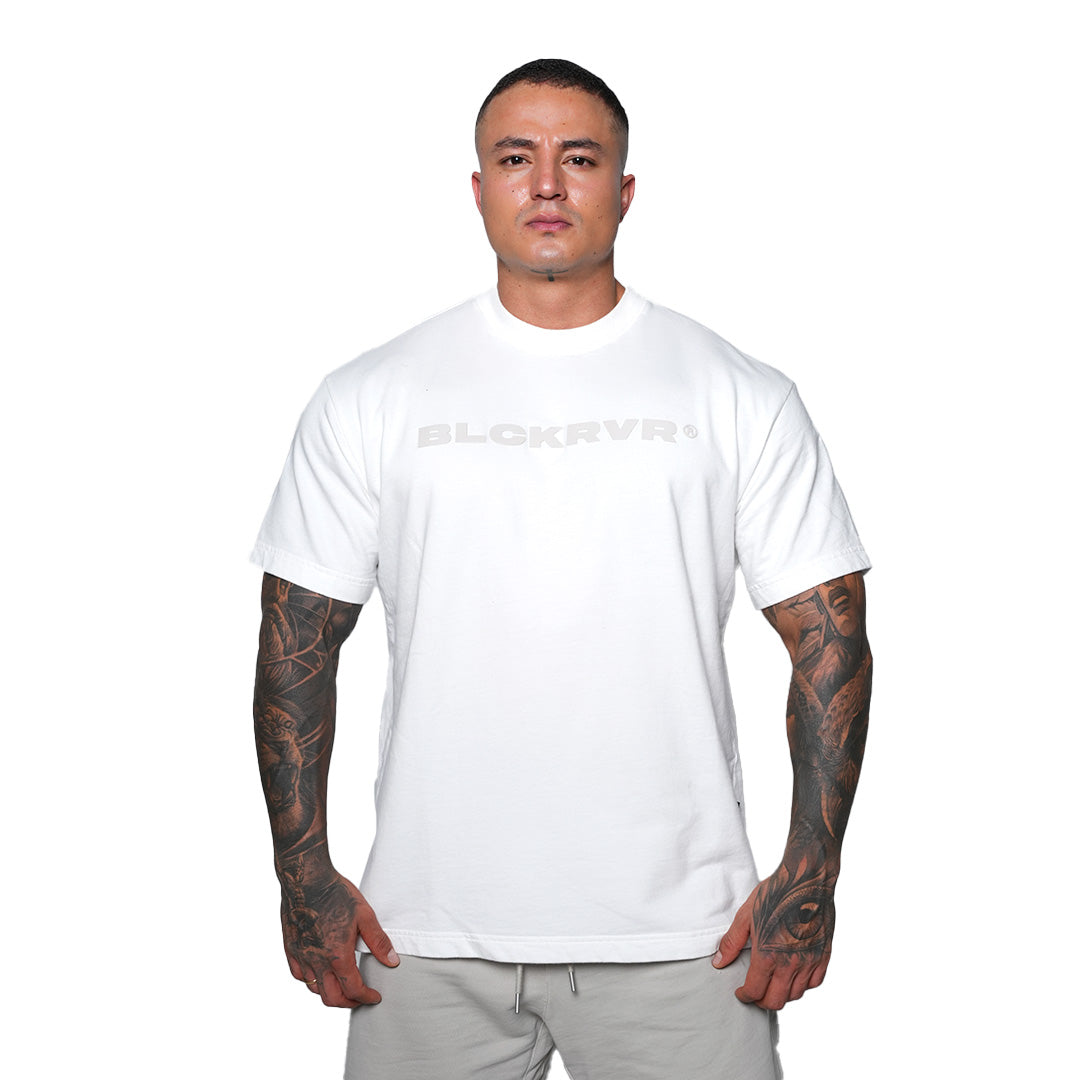 Camiseta Box Logo Classic Blanca Burda